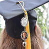 Custom Photo Walking With You Today And Always Memorial Graduation Tassel Charm With Angel Wings HO82 901372