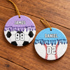 Custom Name Christmas Ceramic Ornament For Baseball, Softball, Soccer, Football, Basketball, Hockey Lover HA75 57056