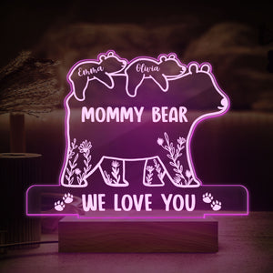 Mama Bear We Love You Personalized LED Night Light Gift For Mom Grandma CH07 895310
