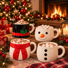 Christmas Santa And Snowman Mug Set TH10 171505