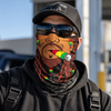 Novelty Graphic Face Neck Gaiter Mask, Funny Creepy Character Face Cover LM32 670395