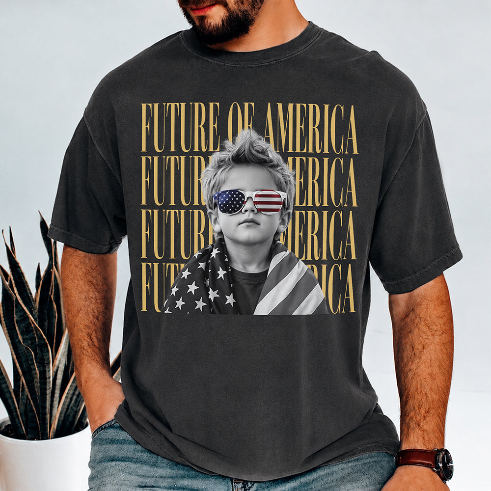 Personalized Vintage Photo USA 250th Anniversary Comfort Shirt - Patriotic Gift for Family HA75 921580