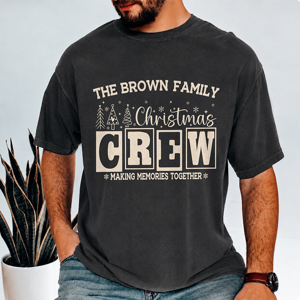 Personalized Christmas Crew Matching Family Comfort Shirt, Xmas Gift for Family HA75 922194