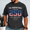 Custom Family Name Celebrating 250 Years Of Freedom 1776-2026 Comfort Shirt TH10 170241