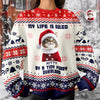 Custom Cute Cat Photo Ruled By Tiny Furry Overlord Ugly Sweater LM32 895585
