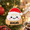 Personalised Name Christmas Squishy Dumpling Acrylic Ornament LM32 670319