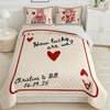 How Lucky Are We Custom Couple Name Bedding Set Valentine Gift Anniversary Gift For Couple CH07 899846