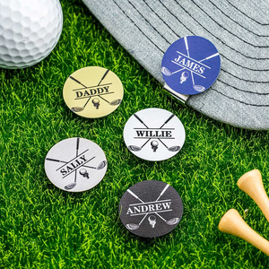 Personalised Golf Ball Marker Magnetic Hat Clip with Name Premium Golfer Accessories Gift for Golf Enthusiast HO82 900626