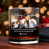 Custom Photo Merry Christmas Dad Family Whiskey Glass Gift For Dad HO82 894340