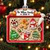 Custom Family Of Five, Six, Seven Gingerbread Christmas Cookie Tray Acrylic Ornament LM32 670629