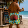 Custom Funny Men Swim Beach Short, Personalized Birthday Gifts For Husband, Son, Grandson, Brother, Grandpa, Dad, Yourself - Rear View Approved HO82 903108