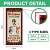 Welcome To Our Home Cute Dogs - Personalized Christmas Dog Door Cover CH07 899914