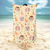 Custom Photo Fruits Beach Towel With Name, Vacation Gift CH07 895820