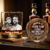 Custom Photo Daddy Having Us Is The Only Gift You Need Whiskey Glass LM32 893549