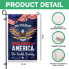 Custom Family Name 250 Years of Freedom Eagle USA 1776–2026 Garden Flag HO82 902210
