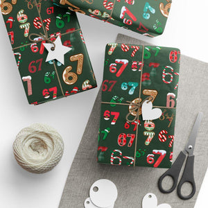 Gen A Six Seven - 67 Meme Christmas Gift Wrapping Paper LM32 897205