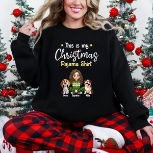 This is My Christmas Pajamas Shirt Personalized Dog Dark Shirt HA75 898184