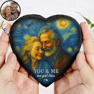 Custom Photo You & Me We Got This Heart-Shaped Stone Couple Gifts HA75 897200