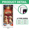 Custom Cute 3D Dog Welcome To Our Home Christmas Decoration Door Cover HA75 898086