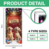 Custom Cute 3D Dog Welcome To Our Home Christmas Decoration Door Cover HA75 898086