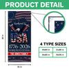 Custom Family Name Faith, Family & Freedom USA 1776-2026 Semiquincentennial Door Cover TH10 898447