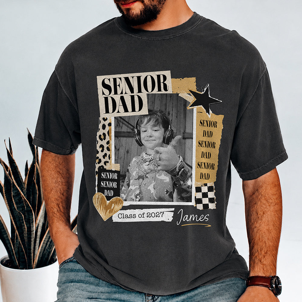 Custom Photo Senior Mom Dad Class Of 2027 Comfort Shirt HO82 903218