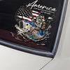 Bass Fishing Flag America Semiquincentennial July 4th 2026 Car Window Decal Sticker LM32 899227