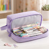 Personalized Yarn Name Canvas Pencil Case, Large Capacity, Back to School Gift for Kids LM32 669657