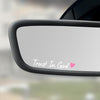 Trust In God Rearview Mirror Car Sticker, Inspirational Sticker, Religious, Christian Car Decal LM32 897455