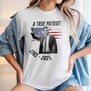 Charlie Kirk - A True Patriot Bright Shirt LM32 65437