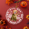 Custom Dog Photo Ain't No Ghost Like The My Dog Glass Ornament LM32 895701