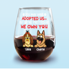 I’m Pretty Sure I Own You Wine Glass Personalized Gift For Dog Lovers HO82 893756