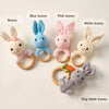 Custom Cute Bear Crochet Baby Rattle Toy with Name - Newborn Gift, Baby Shower Gift LM32 669453