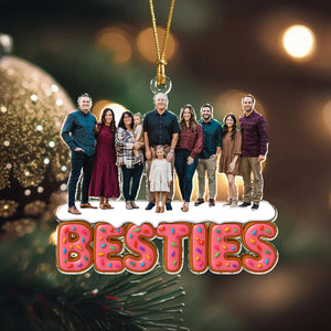 Custom Photo Sweet Family, Grandkids, Besties Acrylic Ornament Christmas Gift HA75 897922