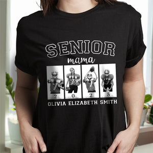 Custom Photo Senior Football Mama Dark Shirt Gifts For Football Mom, Football Lover CH07 899446
