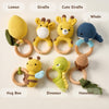 Custom Cute Bear Crochet Baby Rattle Toy with Name - Newborn Gift, Baby Shower Gift LM32 669453