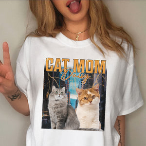 Custom Photo Retro Style Comfort Shirt For Cat Lover TH10 896137
