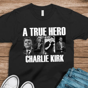 A True Hero Charlie Kirk Rest In Peace Dark Shirt HO82 65768