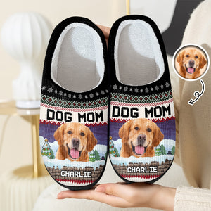 Custom Photo Dog Personalized Slippers Christmas Gift For Dog Lover CH07 896400