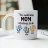 This Awesome Mom Belongs To 3D Inflated Mug Personalized Gift For Mother's Day HA75 892066