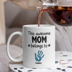 This Awesome Mom Belongs To 3D Inflated Mug Personalized Gift For Mother's Day HA75 892066