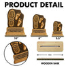 Dad And Kids Footsteps No Matter How Big We Get 2-Layer Standing Wooden Plaque Personalized Gift For Dad HO82 893852