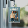 Custom Photo 3D Effect Baseball #1 Dad Figure Acrylic Keychain HO82 893906
