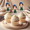 Custom Photo Basketball Team Decoration Cupcake Toppers HA75 892292