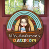 Welcome To My Classroom - Teacher Personalized Wood DoorSign Gift For Teacher HA75 892626