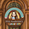 Welcome To My Classroom - Teacher Personalized Wood DoorSign Gift For Teacher HA75 892626