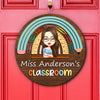 Welcome To My Classroom - Teacher Personalized Wood DoorSign Gift For Teacher HA75 892626