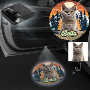Custom Dog Photo Camping Hiking Car Door Projector Light HO82 894372