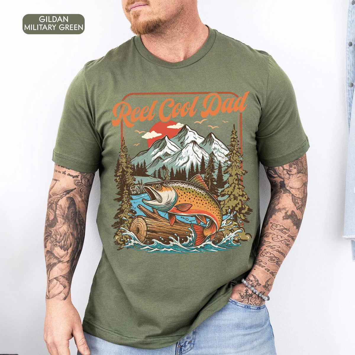 Reel Cool Dad Comfort Shirt, Father's Day gift, Dad And Kid Fishing Matching Shirt LM32 669243