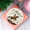 Personalized Just a Girl Who Loves Horses Glass Ornament Horse Lover LM32 895883